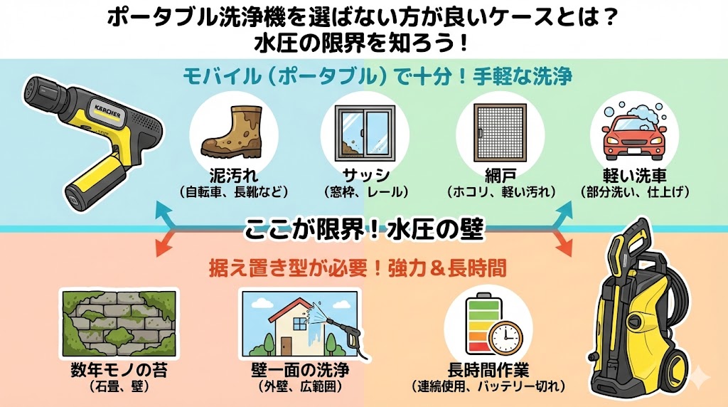 【注意】ポータブル機を選ばないほうが良いケース
