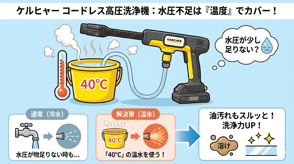 40度のお湯で洗う！温度でパワーを補うコツ