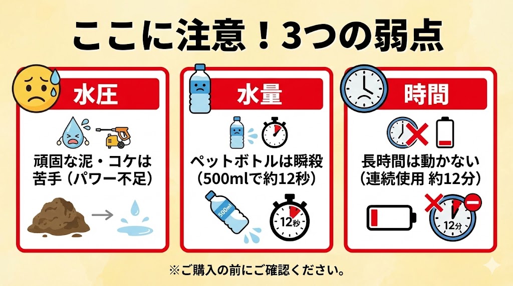 OCハンディエアの悪い口コミ(デメリット)