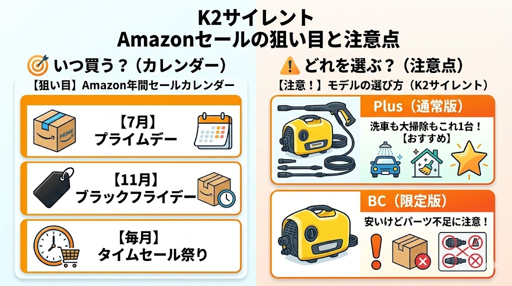 AmazonでK2サイレントを安く買うポイント