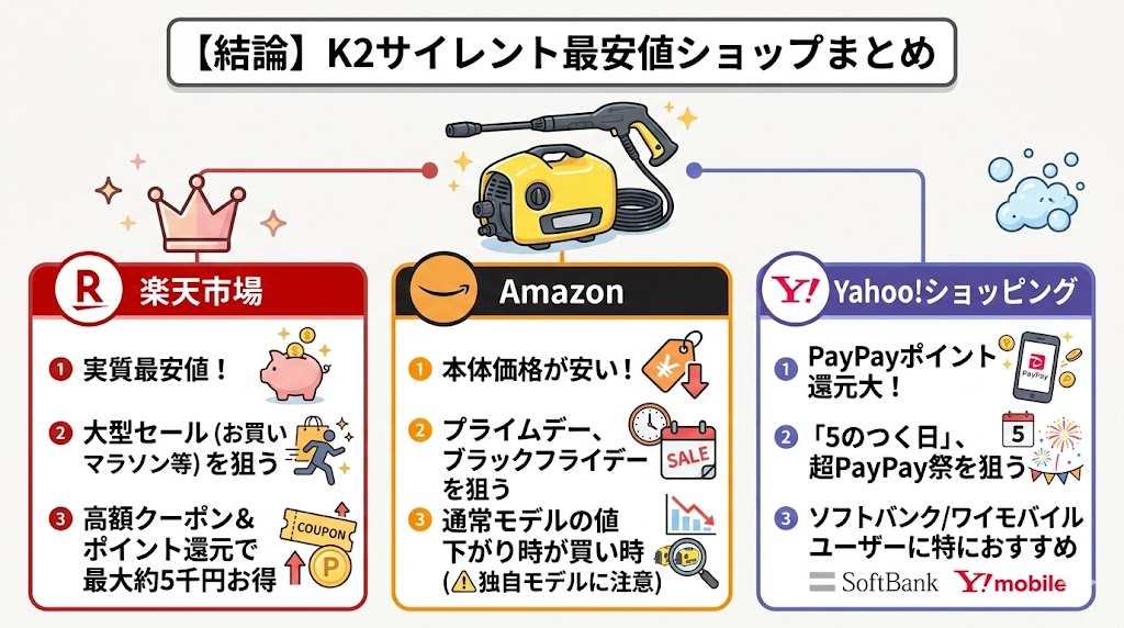 K2サイレントが安く買えるショップまとめ