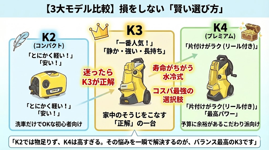 どれが正解？K2やK4など王道のモデルと性能を比較