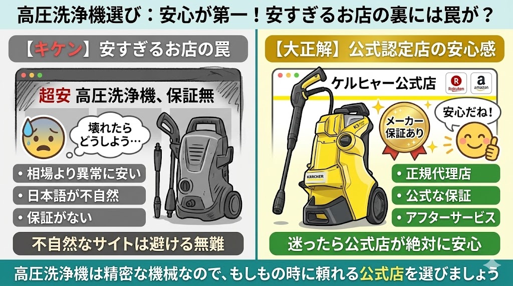 ケルヒャー安全なショップ選びのポイント