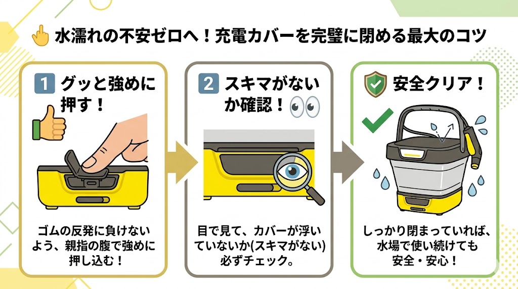 OC3フォルダブル　指でグッと押しこむのが最大のコツ
