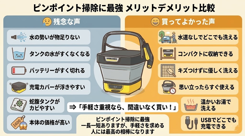 ケルヒャーOC3フォルダブル口コミまとめ