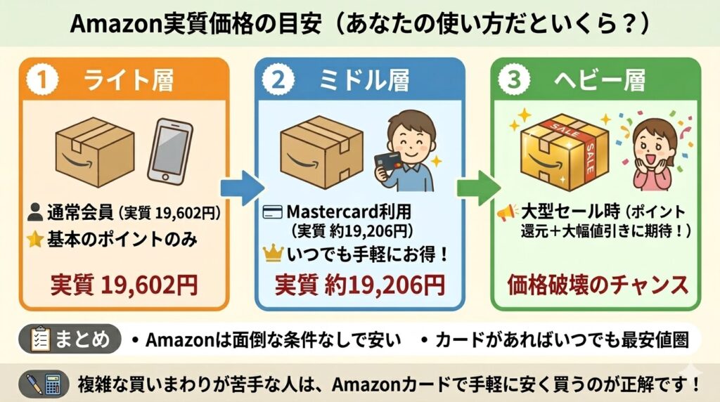 Amazonあなたの使い方だといくら？実質価格の目安