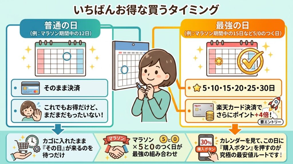 楽天市場のいちばんお得な買うタイミング