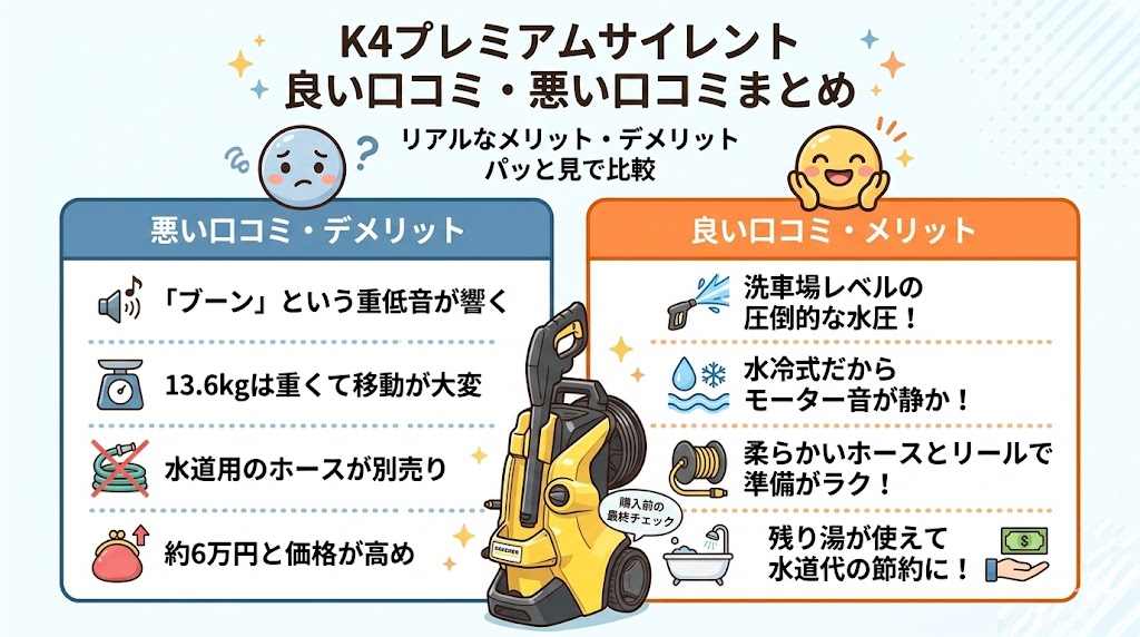 ケルヒャーK4プレミアムサイレント結論まとめ