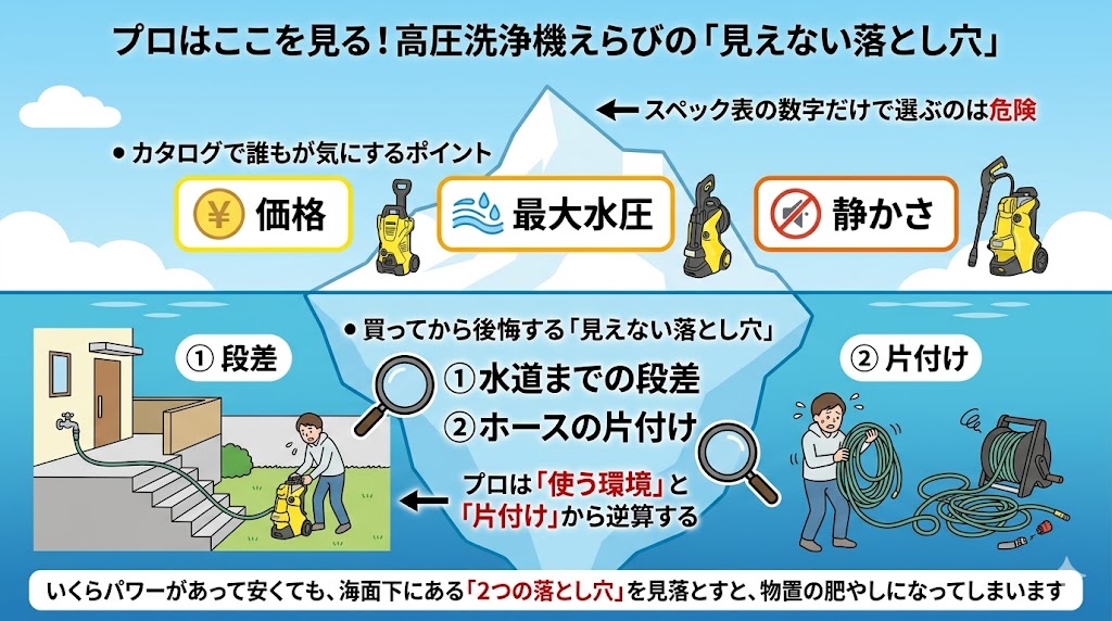 プロ目線！高圧洗浄機選びで失敗しないための「2つの確認ポイント」 