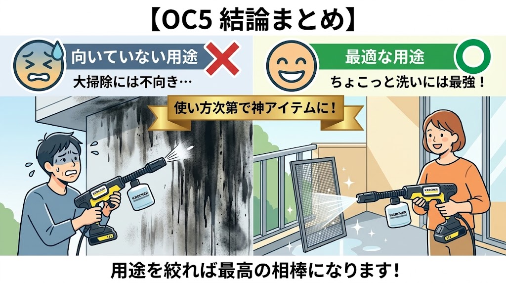 ケルヒャーOC5の結論と読むメリットの比較図解