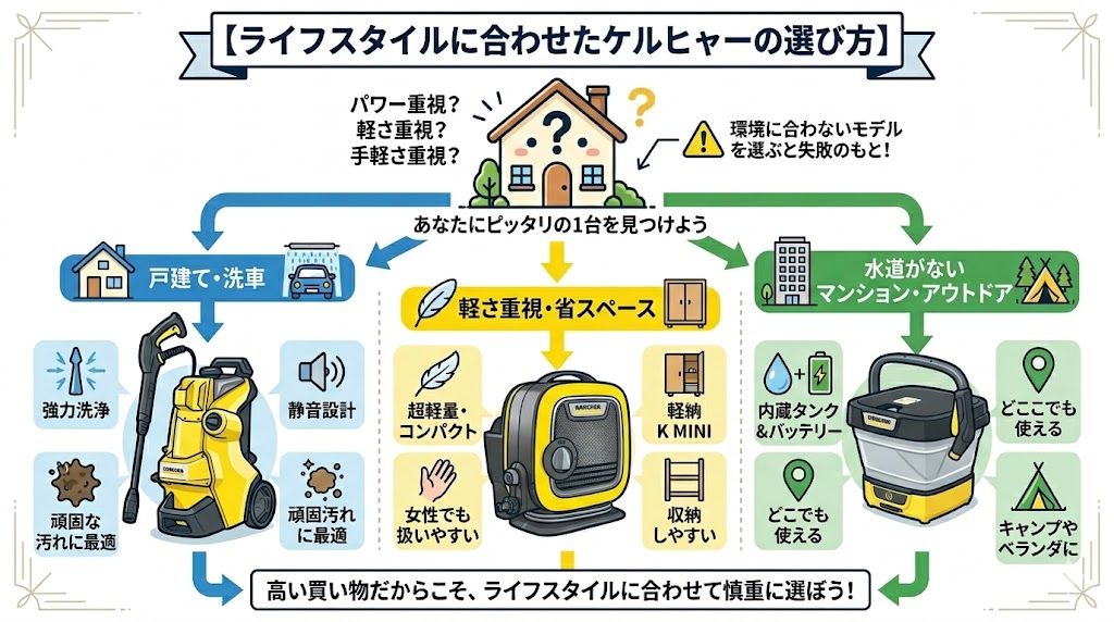 自分の環境や目的に合ったケルヒャー製品を選ぶことの重要性