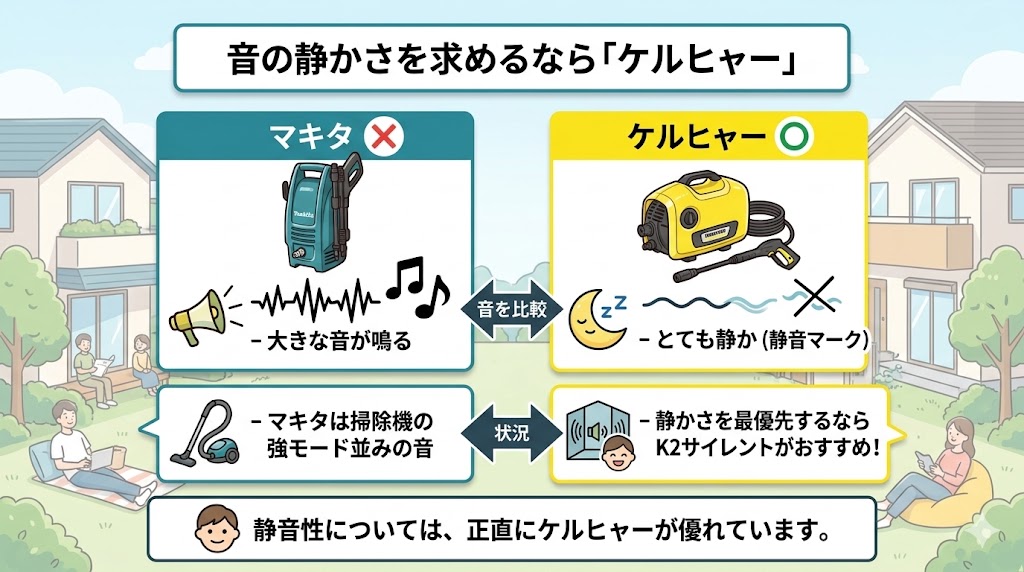 音の静かさを求めるならケルヒャー